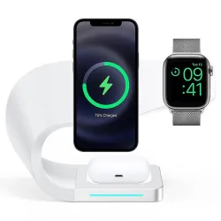 3 in 1 magnetisches kabelloses Ladegerät – Schnellladestation – für iPhone – AirPods – Apple Watch