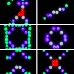 Bühnenlaserlampe - Lichtprojektor - LED - 64 RGBW - 10W