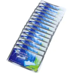 Professional teeth whitening - bleaching gel strips - 28 piecesMouth