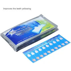 Professional teeth whitening - bleaching gel strips - 28 piecesMouth