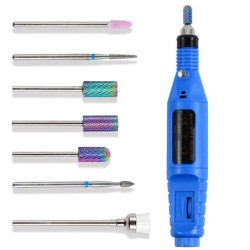 Ceramic diamond nail drill bits - manicure / pedicure - 7 piecesNail drills