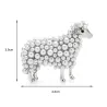 Sheep brooch with pearlsBrooches