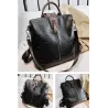 Vintage leather backpack - shoulder bag - large capacityBackpacks
