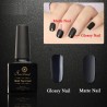 Schwarzer matter Überlack - Nagellack - 10ml