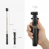 3 in 1 - Kabelloses Mini-Stativ / Selfie-Stick - Bluetooth - für Smartphone