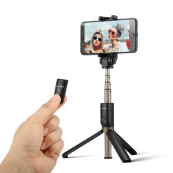 3 in 1 - Kabelloses Mini-Stativ / Selfie-Stick - Bluetooth - für Smartphone