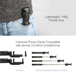 3 in 1 - wireless mini tripod / selfie stick - Bluetooth - for SmartphoneSelfie sticks
