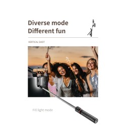 L15 – Selfie-Stick – faltbares Mini-Stativ – mit Fülllicht – Bluetooth – Fernauslöser