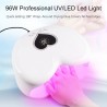 Heart shaped nail dryer - LED - UV - 96WNail drills