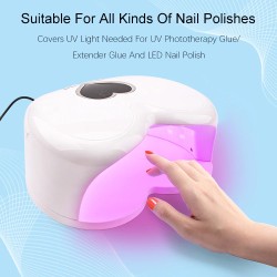 Heart shaped nail dryer - LED - UV - 96WNail drills