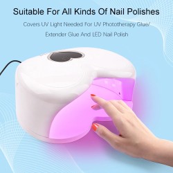 Nageltrockner in Herzform - LED - UV - 96W