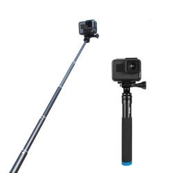 Extendable handheld selfie stick - telescoping pole - aluminum alloy - for GoPro / Xiaoyi / SJCAMSelfie sticks