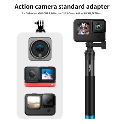 Ausziehbarer Hand-Selfie-Stick – Teleskopstange – Aluminiumlegierung – für GoPro / Xiaoyi / SJCAM