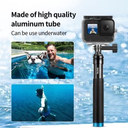 Extendable handheld selfie stick - telescoping pole - aluminum alloy - for GoPro / Xiaoyi / SJCAMSelfie sticks