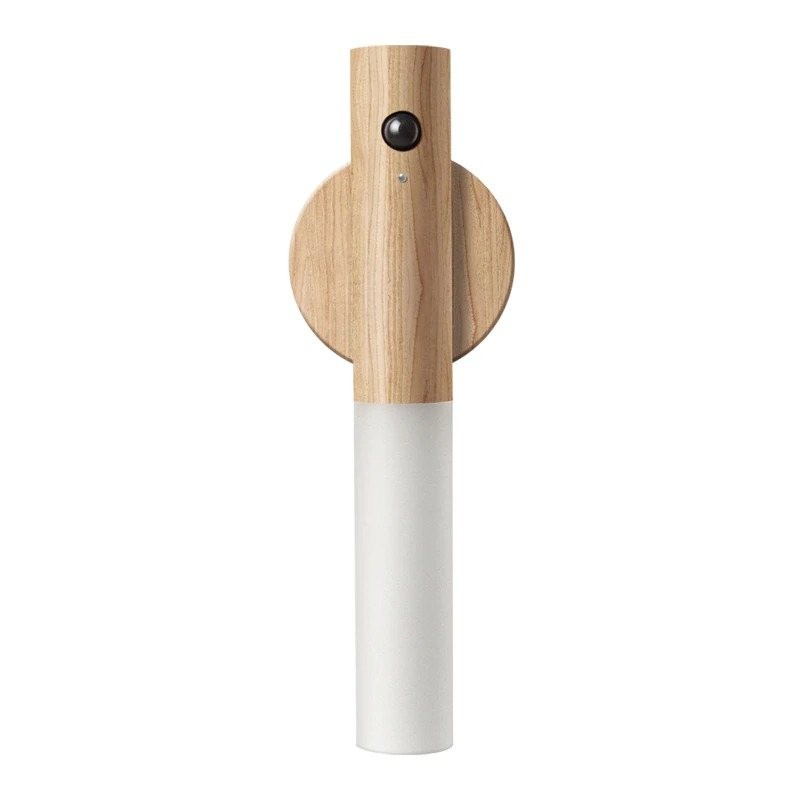 LED-Wandleuchte aus Holz - Infrarot- / Nachtsensor - kabellos - USB-Aufladung