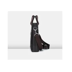 Elegante Umhängetasche aus Leder - breit