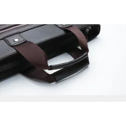 Elegante Umhängetasche aus Leder - breit