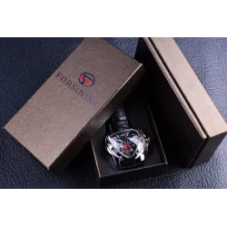 JARAGAR - Luxus-Automatikuhr - Lederarmband - Dreiecksform