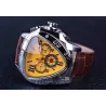 JARAGAR - Luxus-Automatikuhr - Lederarmband - Dreiecksform