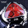 JARAGAR - Luxus-Automatikuhr - Lederarmband - Dreiecksform