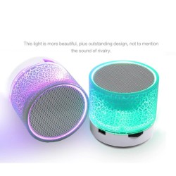 Mini-Bluetooth-Lautsprecher - LED - TF-Karte - rissiges Design