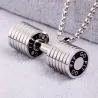 Dumbbell pendant with necklace - stainless steelNecklaces