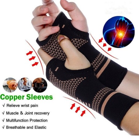 Professionelles Armband - elastischer Handschuh - Druck - Schmerzlinderung - Kupferfaser