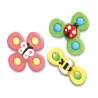 Drehbares Babyspielzeug - Fidget Spinner - mit Saugnapf - 3 Stück
