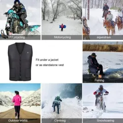 USB-Infrarot-Heizweste - elektrische Thermojacke