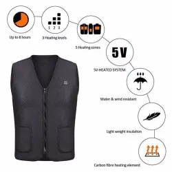 USB-Infrarot-Heizweste - elektrische Thermojacke