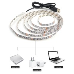 LED-USB-Streifenlicht - TV-Hintergrundbeleuchtung - SMD 3528 - 5 V - 50 cm - 1 m - 2 m - 3 m - 4 m - 5 m