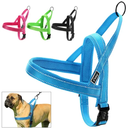 Reflektierendes Hundegeschirr aus Nylon – Weste – schnelle Passform