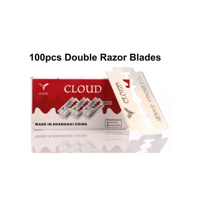 CLOUD - Rasierklingen - Double Edge - Edelstahl - 100 Stück