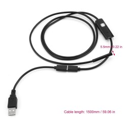 OTG USB-Endoskopkamera - eingebaute 6 LED - wasserdicht - hohe Auflösung - Android / Windows