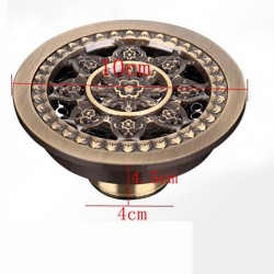 Antique brass - round bathroom floor drain - waste drainerDrains