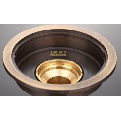Antique brass - round bathroom floor drain - waste drainerDrains
