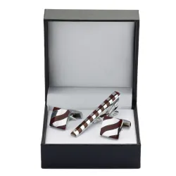 Modische Krawattennadel / Manschettenknöpfe - Set