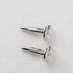 Boat anchor - silver cufflinksCufflinks