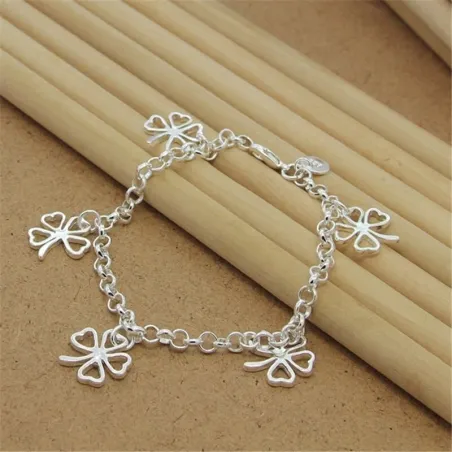 Four-leaf clover bracelet - 925 sterling silverBracelets