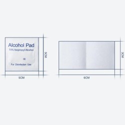 Alcohol swabs pads - antiseptic wipes - anti bacterial - 100 piecesHealth & Beauty