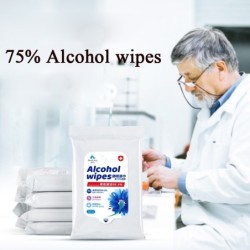 Antibakterielle Feuchttücher - 75 % Alkohol