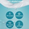 Antibakterielle Feuchttücher - 75 % Alkohol