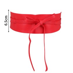 Breiter Gürtel zum Binden - weiches Leder