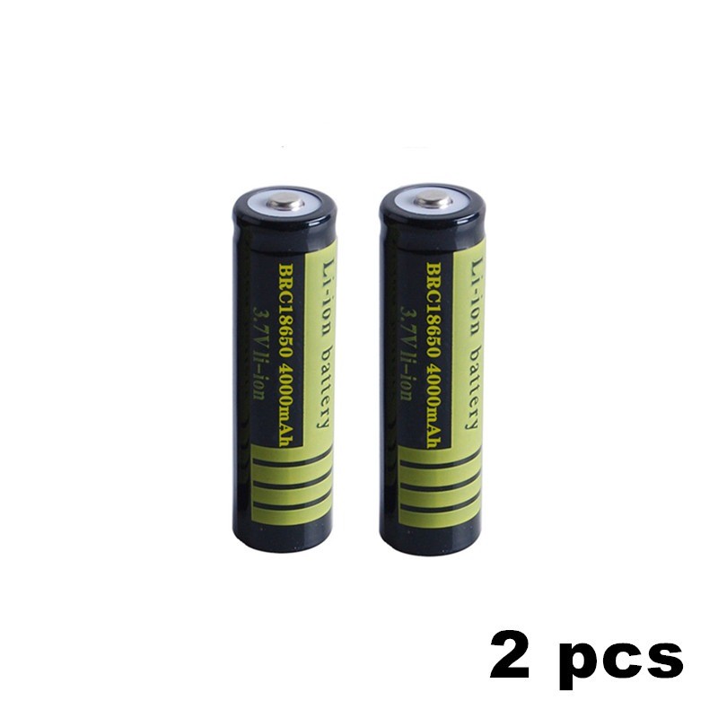 Original 18650 Li-on battery - 3.7 V - 4000mAh - rechargeable - USB chargerBattery