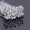 Silberne Haarnadeln - mit Kristallen - 10 Stück