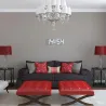 Moderne 3D Wanduhr - LED - Digitalwecker - mit Licht
