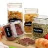 Erasable chalkboard label - black jar stickers - with penKitchen