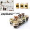 Erasable chalkboard label - black jar stickers - with penKitchen