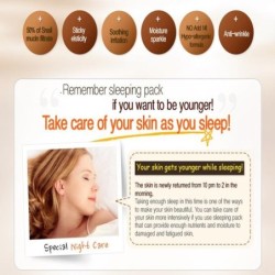 Snail essence - light sleeping mask - serum - anti wrinkle - moisturizing - 80mlSkin
