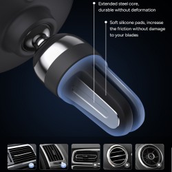 Baseus - magnetischer Handyhalter - drehbar - für Lüftungsgitter / Armaturenbrett